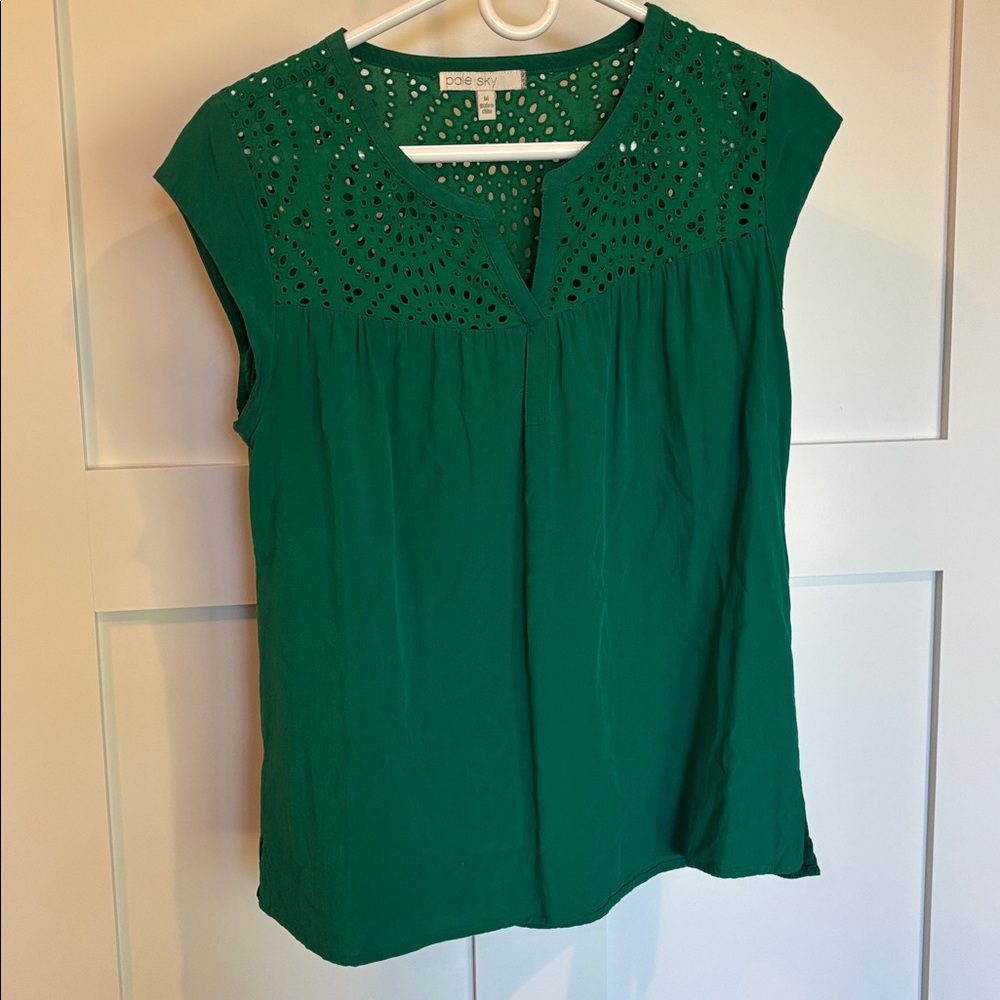 Pale Sky (Stitch Fix brand) eyelet top
